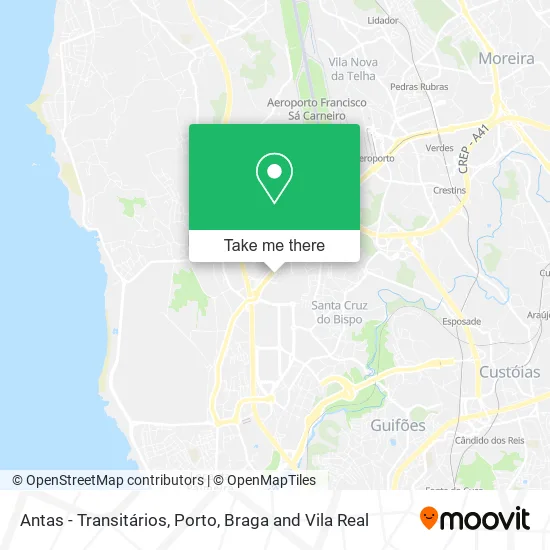 Antas - Transitários mapa