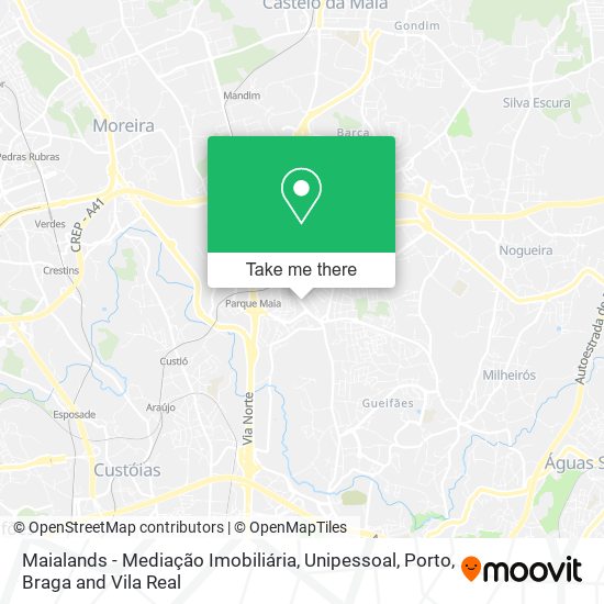 Maialands - Mediação Imobiliária, Unipessoal mapa