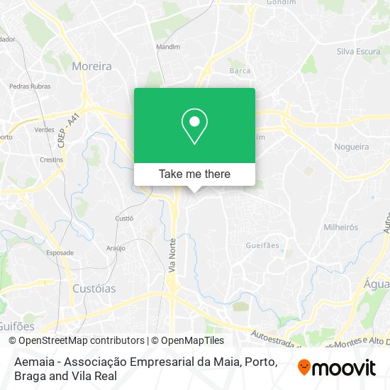 Aemaia - Associação Empresarial da Maia map