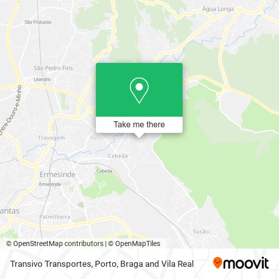 Transivo Transportes map