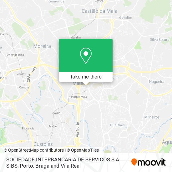 SOCIEDADE INTERBANCARIA DE SERVICOS S A SIBS map