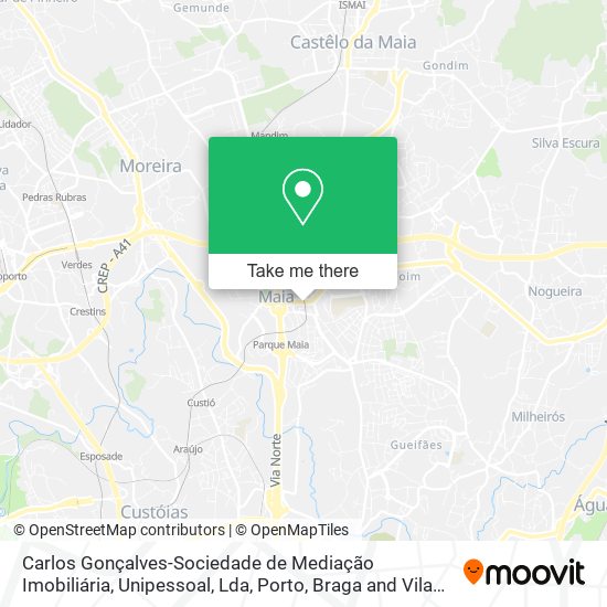 Carlos Gonçalves-Sociedade de Mediação Imobiliária, Unipessoal, Lda mapa
