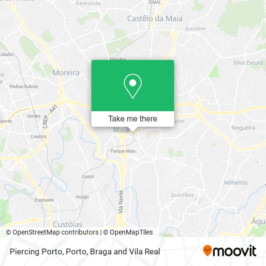 Piercing Porto mapa