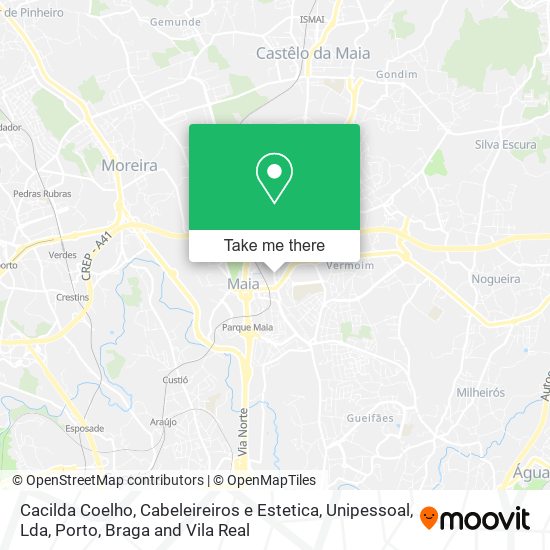 Cacilda Coelho, Cabeleireiros e Estetica, Unipessoal, Lda mapa