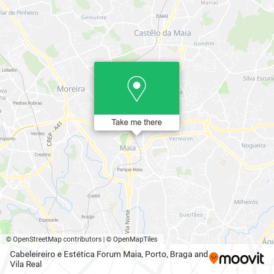 Cabeleireiro e Estética Forum Maia map