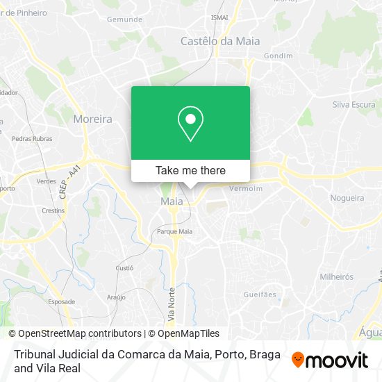 Tribunal Judicial da Comarca da Maia map