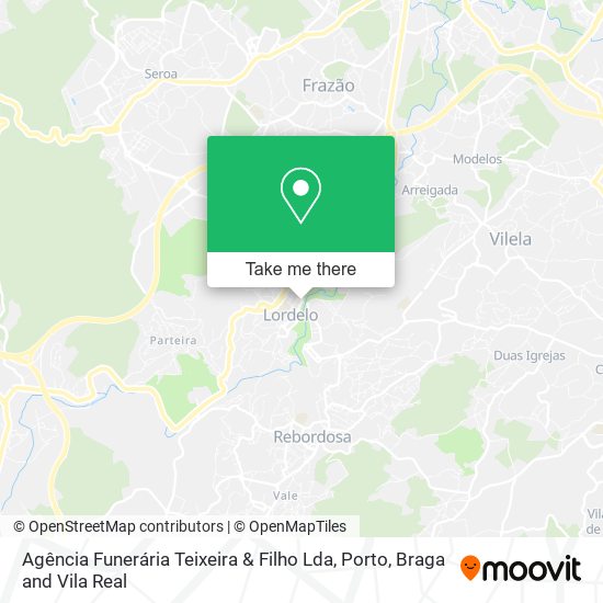 Agência Funerária Teixeira & Filho Lda mapa