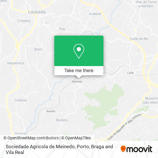 Sociedade Agricola de Meinedo mapa