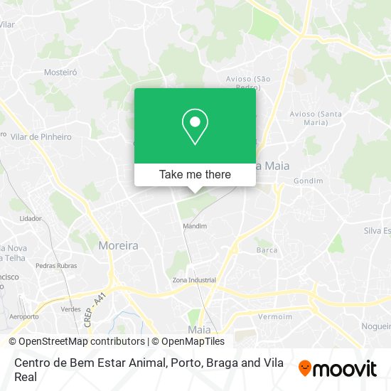 Centro de Bem Estar Animal mapa