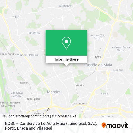 BOSCH Car Service Ld Auto Maia (Leiridiesel, S.A.) map