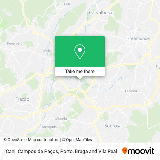 Canil Campos de Paços map