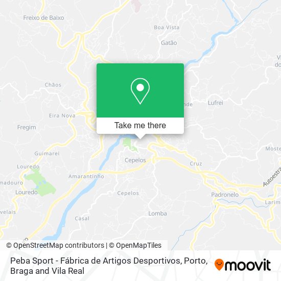 Peba Sport - Fábrica de Artigos Desportivos map