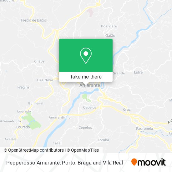 Pepperosso Amarante mapa