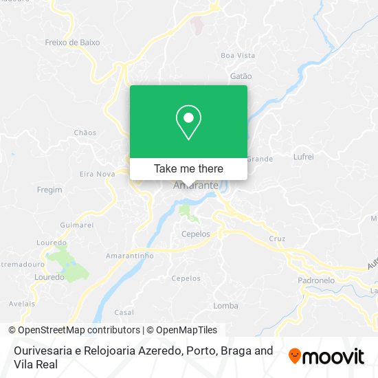 Ourivesaria e Relojoaria Azeredo mapa