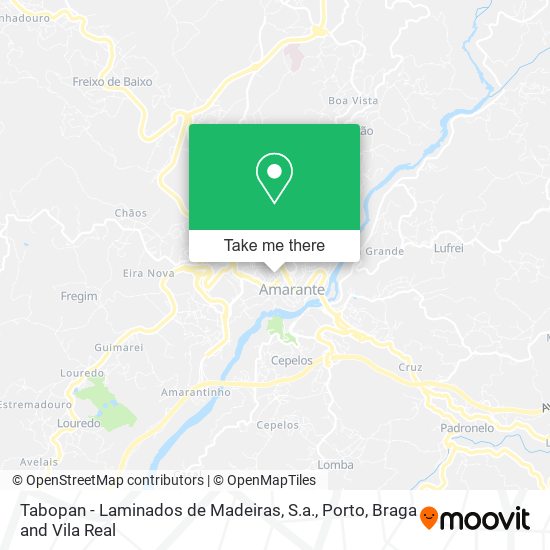 Tabopan - Laminados de Madeiras, S.a. mapa