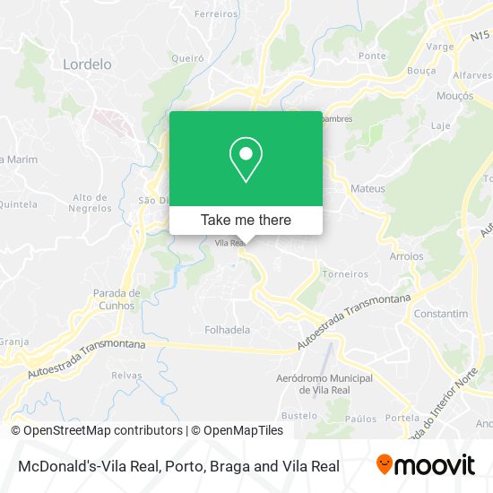 McDonald's-Vila Real map