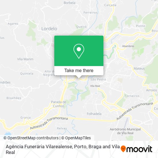 Agência Funerária Vilarealense mapa