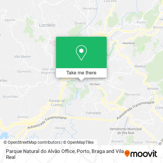 Parque Natural do Alvão Office map