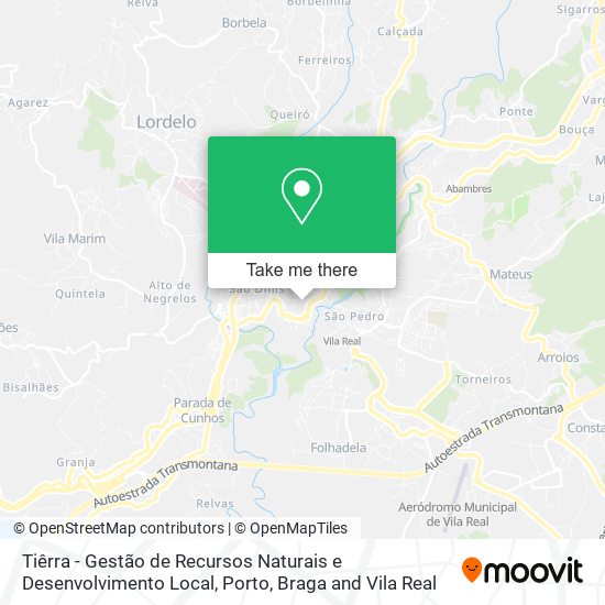 Tiêrra - Gestão de Recursos Naturais e Desenvolvimento Local map