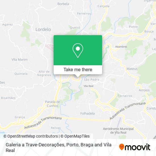 Galeria a Trave-Decorações mapa