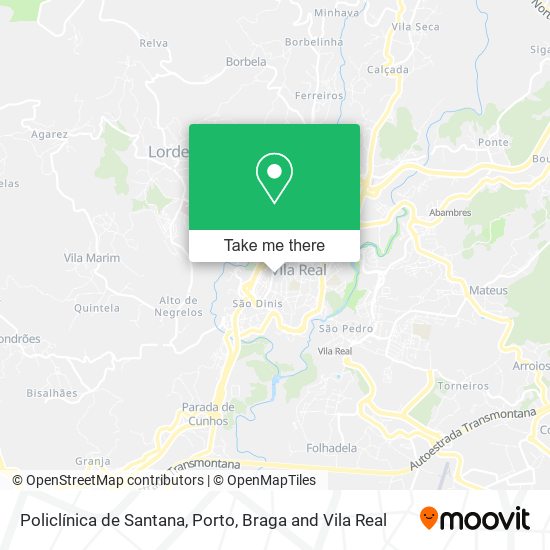 Policlínica de Santana mapa