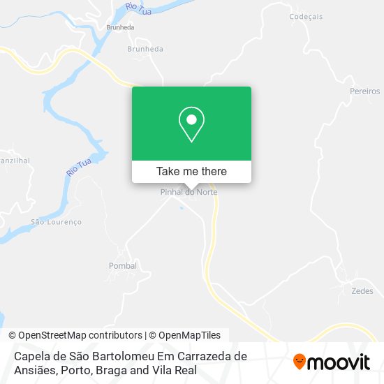Capela de São Bartolomeu Em Carrazeda de Ansiães map