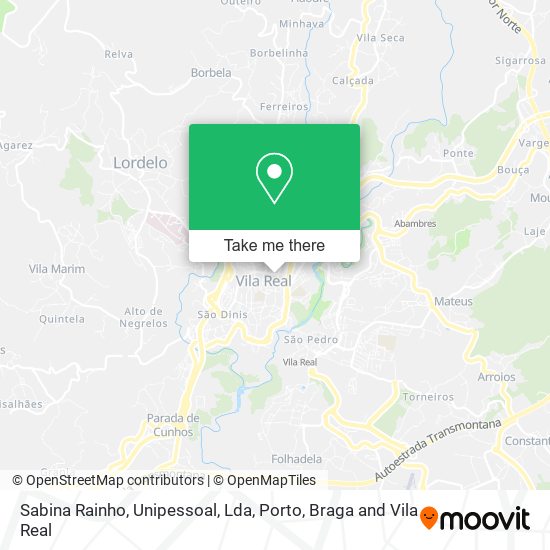 Sabina Rainho, Unipessoal, Lda mapa