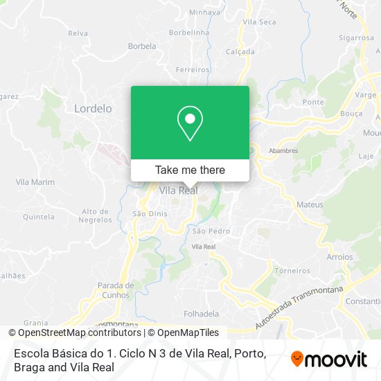 Escola Básica do 1. Ciclo N 3 de Vila Real map