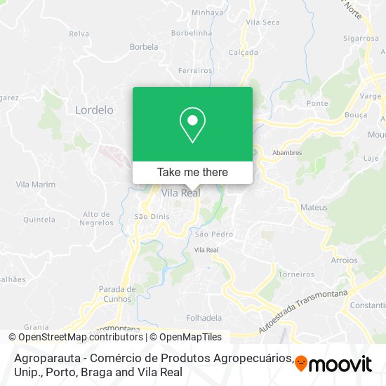 Agroparauta - Comércio de Produtos Agropecuários, Unip. map
