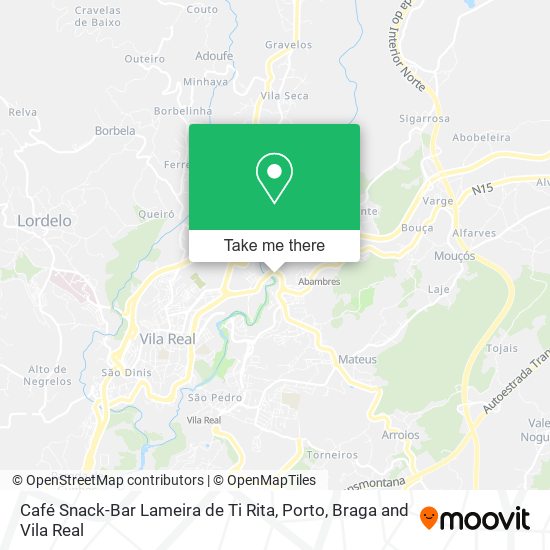 Café Snack-Bar Lameira de Ti Rita map