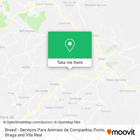 Breed - Serviços Para Animais de Companhia mapa