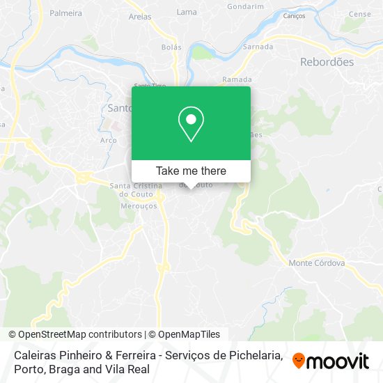 Caleiras Pinheiro & Ferreira - Serviços de Pichelaria map