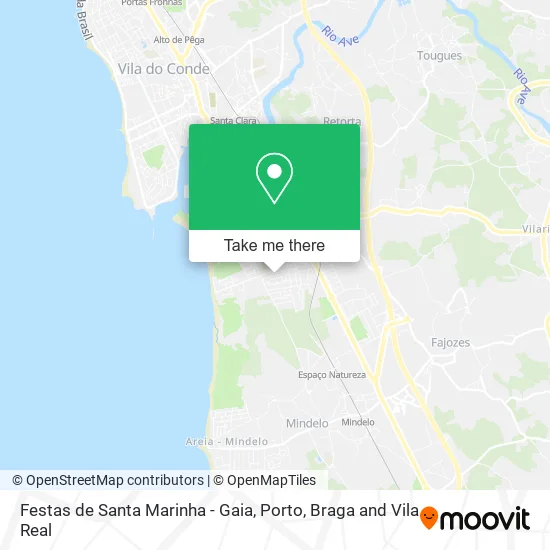 Festas de Santa Marinha - Gaia map