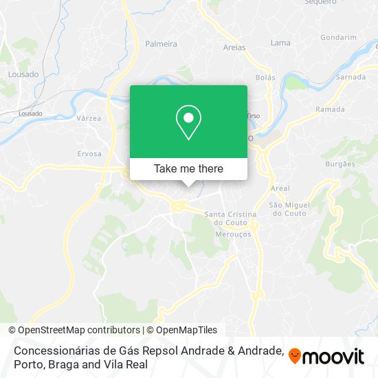 Concessionárias de Gás Repsol Andrade & Andrade mapa