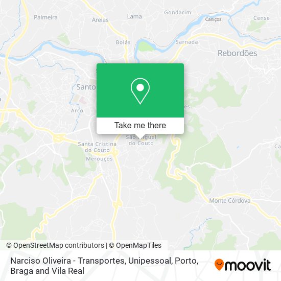 Narciso Oliveira - Transportes, Unipessoal map