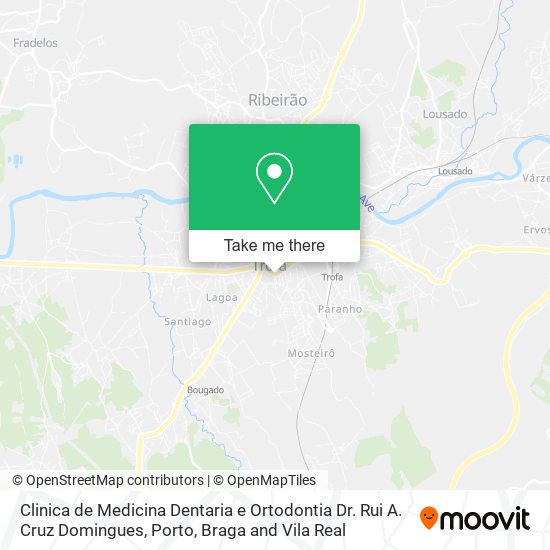 Clinica de Medicina Dentaria e Ortodontia Dr. Rui A. Cruz Domingues map