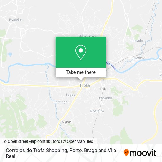 Correios de Trofa Shopping map
