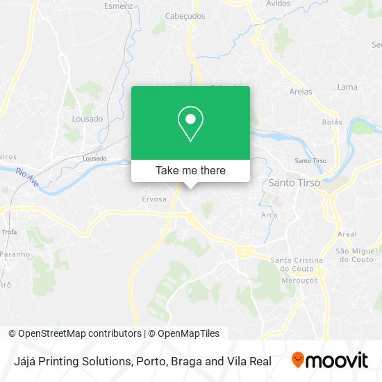 Jájá Printing Solutions map