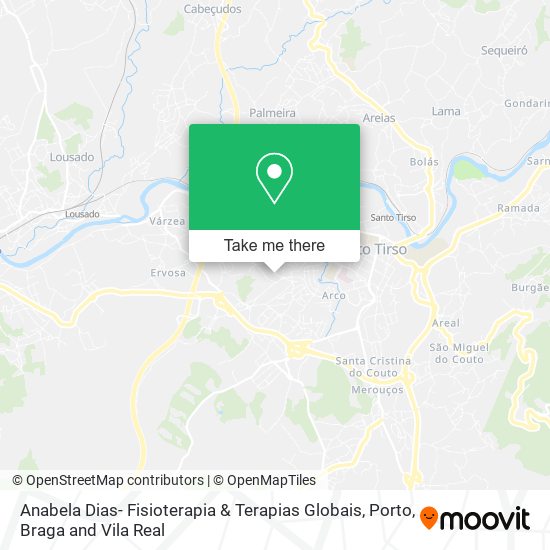 Anabela Dias- Fisioterapia & Terapias Globais mapa