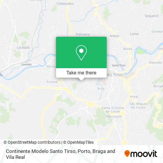 Continente Modelo Santo Tirso map