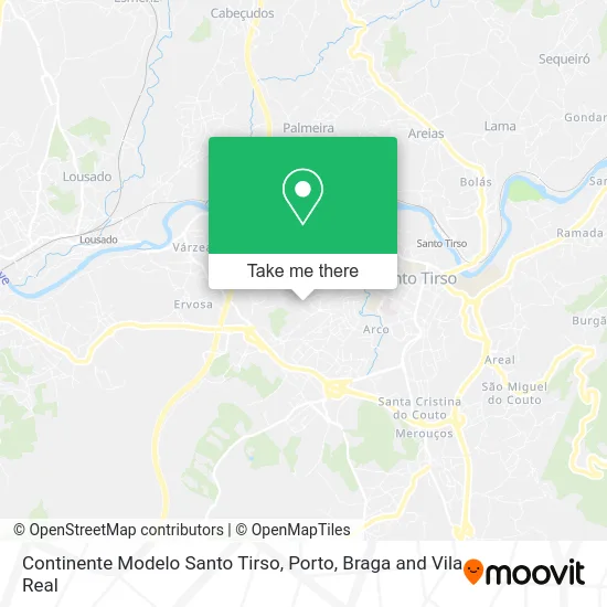 Continente Modelo Santo Tirso map