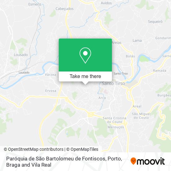 Paróquia de São Bartolomeu de Fontiscos map
