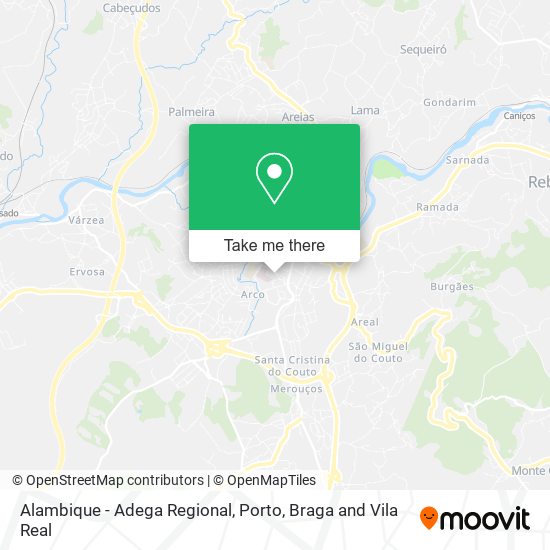 Alambique - Adega Regional map