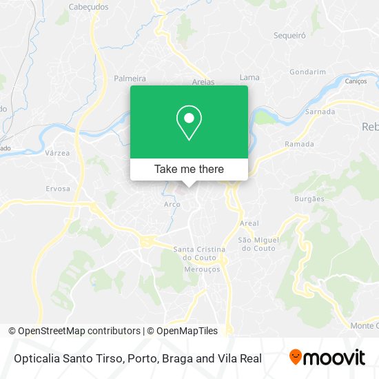 Opticalia Santo Tirso map