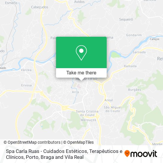 Spa Carla Ruas - Cuidados Estéticos, Terapêuticos e Clínicos map
