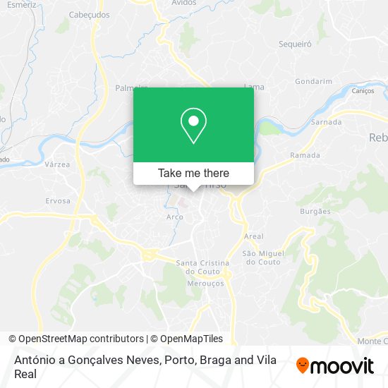 António a Gonçalves Neves mapa