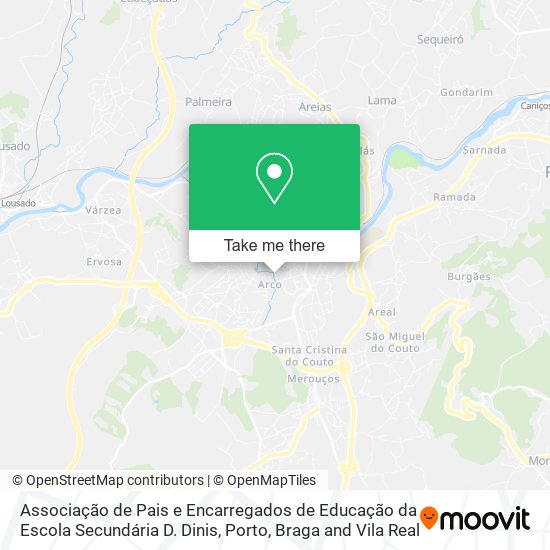 Associação de Pais e Encarregados de Educação da Escola Secundária D. Dinis map