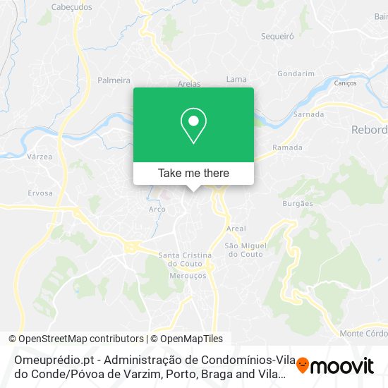 Omeuprédio.pt - Administração de Condomínios-Vila do Conde / Póvoa de Varzim map