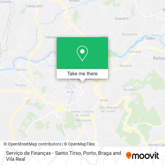 Serviço de Finanças - Santo Tirso map