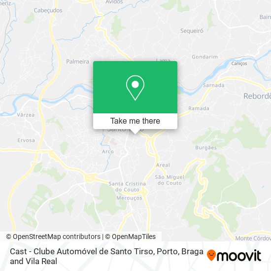 Cast - Clube Automóvel de Santo Tirso map